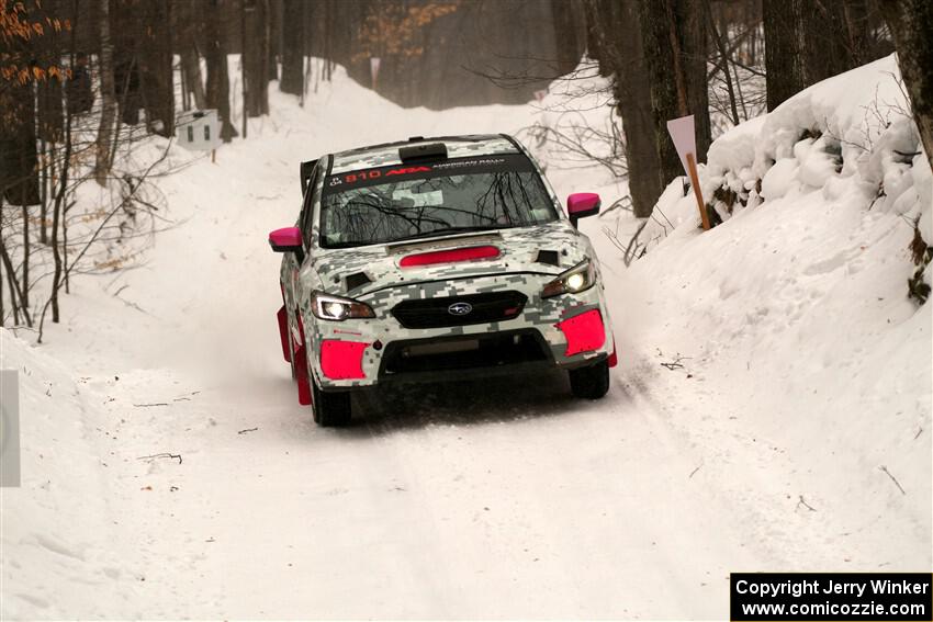 Brad Hayosh / Keegan Helwig Subaru WRX STi on SS9, Old State-Huff I.