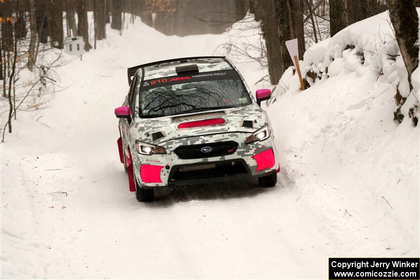Brad Hayosh / Keegan Helwig Subaru WRX STi on SS9, Old State-Huff I.