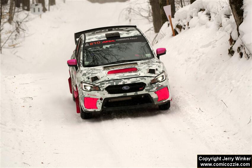 Brad Hayosh / Keegan Helwig Subaru WRX STi on SS9, Old State-Huff I.