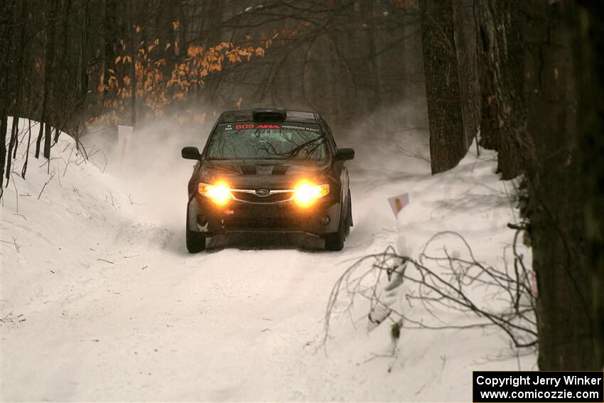 Jordan Buetow / Elena Huizar Subaru Impreza on SS9, Old State-Huff I.
