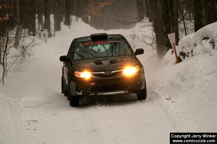 Jordan Buetow / Elena Huizar Subaru Impreza on SS9, Old State-Huff I.