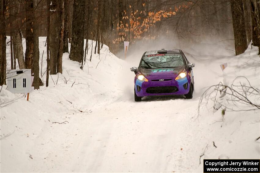 Imogen Thompson / Steve Harrell Ford Fiesta on SS9, Old State-Huff I.