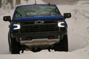 A Chevy Silverado pickup sweeps SS9, Old State-Huff I.