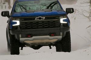 A Chevy Silverado pickup sweeps SS9, Old State-Huff I.
