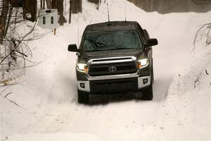 A Toyota Tundra sweeps SS9, Old State-Huff I.