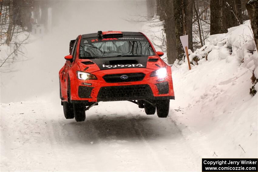 Conner Martell / Alex Gelsomino Subaru WRX STi on SS12, Old State-Huff II.