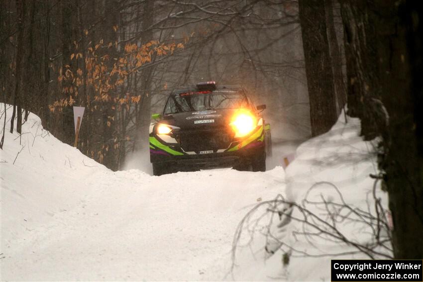 Patrick Gruszka / Aris Mantopoulos Hyundai i20 R5 on SS12, Old State-Huff II.