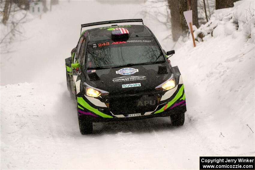 Patrick Gruszka / Aris Mantopoulos Hyundai i20 R5 on SS12, Old State-Huff II.
