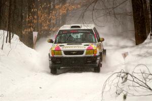 Tayler Hoevenaar / Steven Stewart Subaru Forester on SS12, Old State-Huff II.