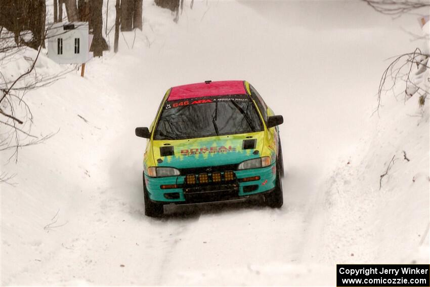Reid Andress / Neil Moser Subaru Impreza on SS12, Old State-Huff II.