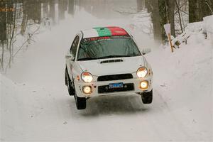 Ivo Draganov / Vladimir Yanev Subaru WRX Wagon on SS12, Old State-Huff II.
