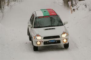 Ivo Draganov / Vladimir Yanev Subaru WRX Wagon on SS12, Old State-Huff II.