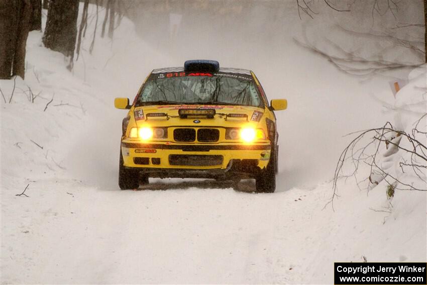Matt Nykanen / Lars Anderson BMW 328i on SS12, Old State-Huff II.