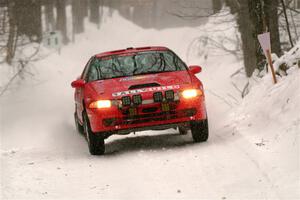 Rob Dupree / Jason Hack Mitsubishi Eclipse GSX on SS12, Old State-Huff II.