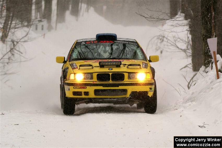 Matt Nykanen / Lars Anderson BMW 328i on SS12, Old State-Huff II.