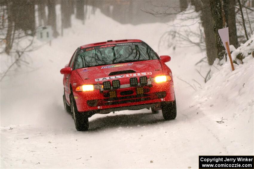 Rob Dupree / Jason Hack Mitsubishi Eclipse GSX on SS12, Old State-Huff II.