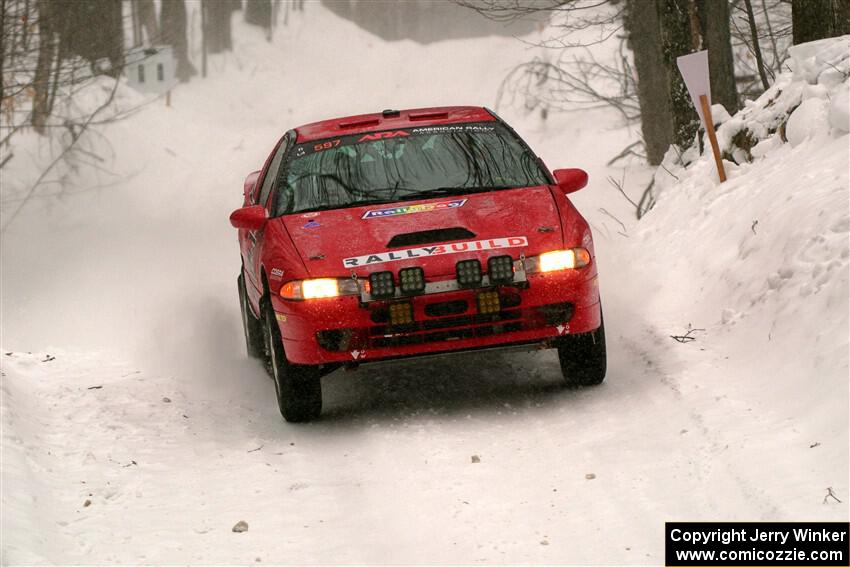 Rob Dupree / Jason Hack Mitsubishi Eclipse GSX on SS12, Old State-Huff II.