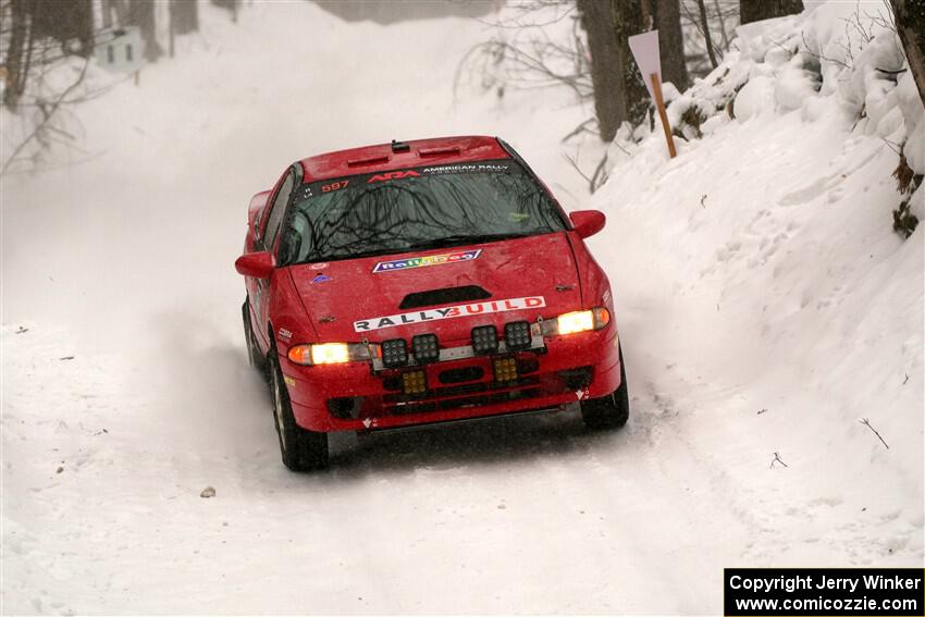 Rob Dupree / Jason Hack Mitsubishi Eclipse GSX on SS12, Old State-Huff II.