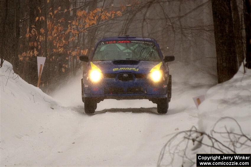 Nick Luther / Matt Harbert Subaru WRX STi on SS12, Old State-Huff II.
