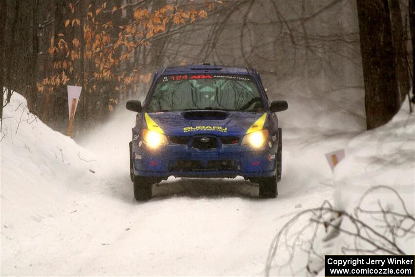 Nick Luther / Matt Harbert Subaru WRX STi on SS12, Old State-Huff II.