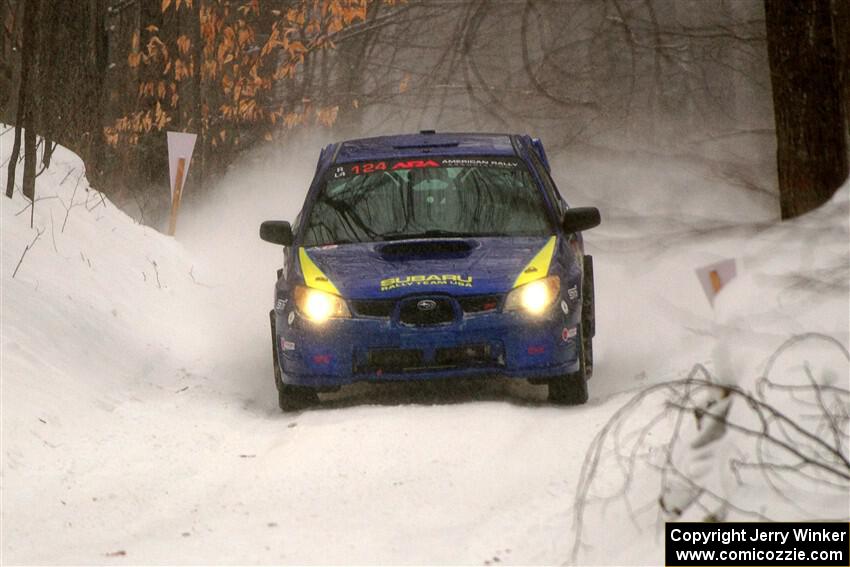 Nick Luther / Matt Harbert Subaru WRX STi on SS12, Old State-Huff II.