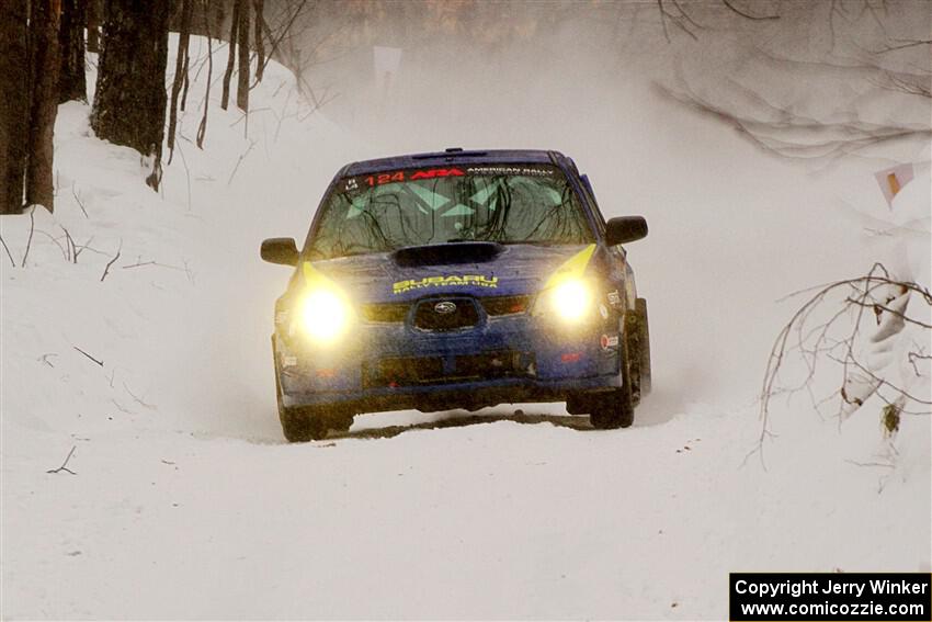 Nick Luther / Matt Harbert Subaru WRX STi on SS12, Old State-Huff II.