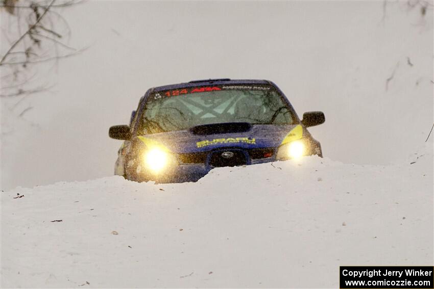 Nick Luther / Matt Harbert Subaru WRX STi on SS12, Old State-Huff II.