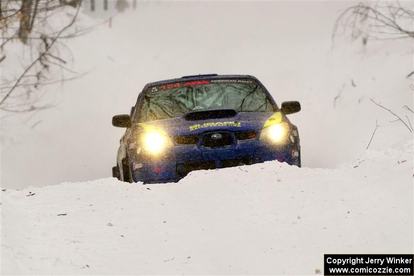Nick Luther / Matt Harbert Subaru WRX STi on SS12, Old State-Huff II.