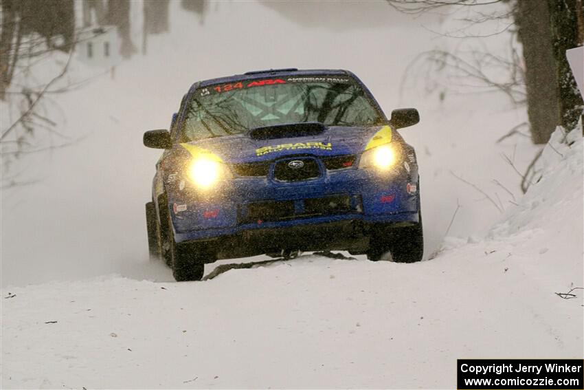 Nick Luther / Matt Harbert Subaru WRX STi on SS12, Old State-Huff II.