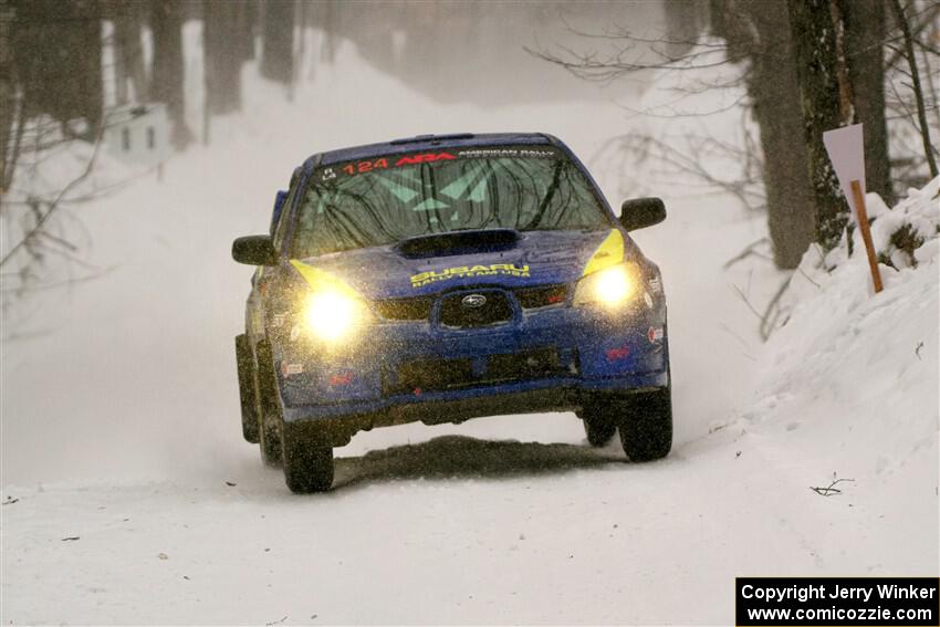 Nick Luther / Matt Harbert Subaru WRX STi on SS12, Old State-Huff II.