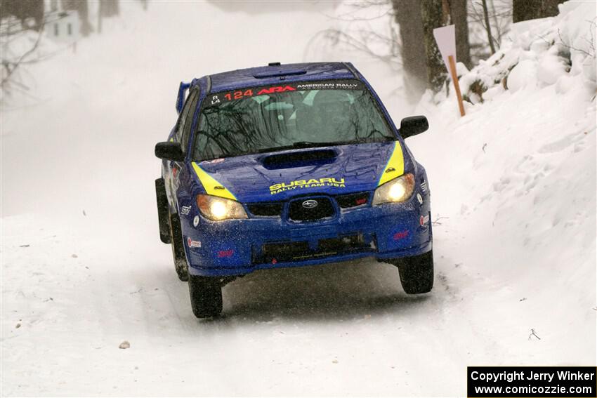 Nick Luther / Matt Harbert Subaru WRX STi on SS12, Old State-Huff II.