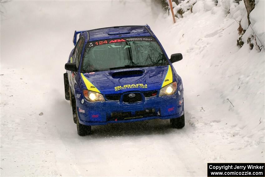 Nick Luther / Matt Harbert Subaru WRX STi on SS12, Old State-Huff II.