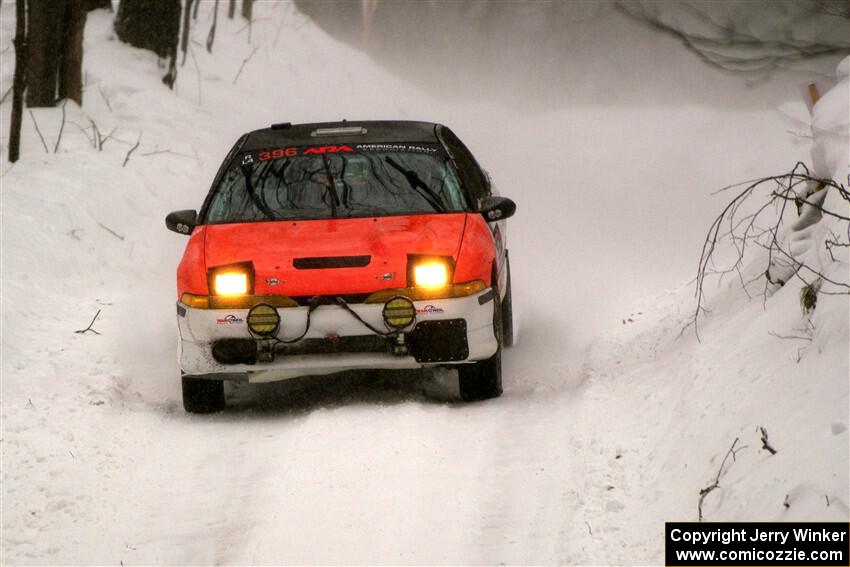 Dave Matheson / Brandon Templeton Eagle Talon TSi on SS12, Old State-Huff II.