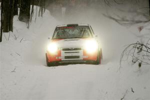 Mike Tirpack / Chris Rotolo Ford Escort Cosworth RS on SS12, Old State-Huff II.