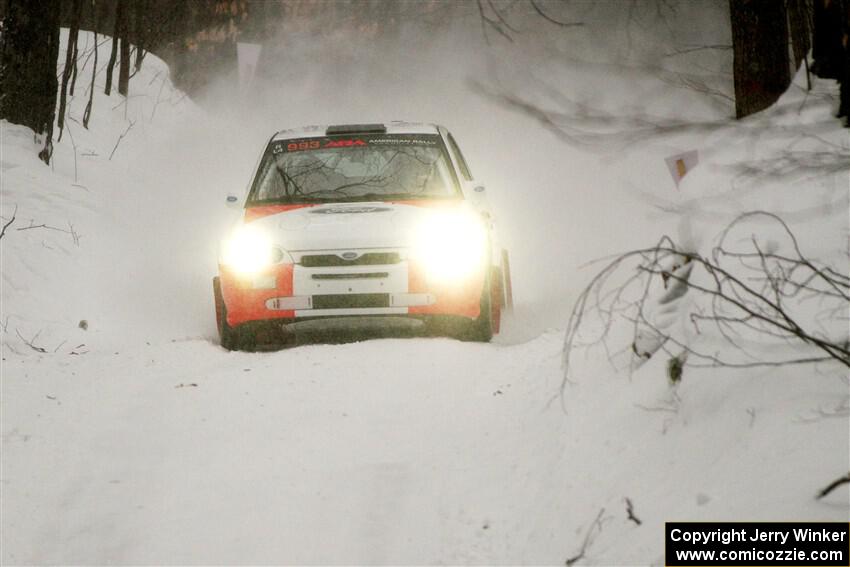 Mike Tirpack / Chris Rotolo Ford Escort Cosworth RS on SS12, Old State-Huff II.
