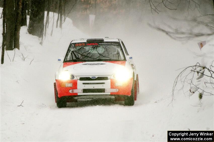 Mike Tirpack / Chris Rotolo Ford Escort Cosworth RS on SS12, Old State-Huff II.