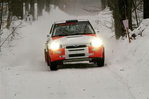 Mike Tirpack / Chris Rotolo Ford Escort Cosworth RS on SS12, Old State-Huff II.