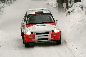 Mike Tirpack / Chris Rotolo Ford Escort Cosworth RS on SS12, Old State-Huff II.