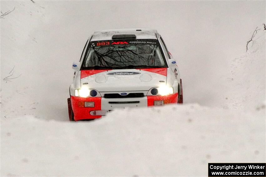 Mike Tirpack / Chris Rotolo Ford Escort Cosworth RS on SS12, Old State-Huff II.
