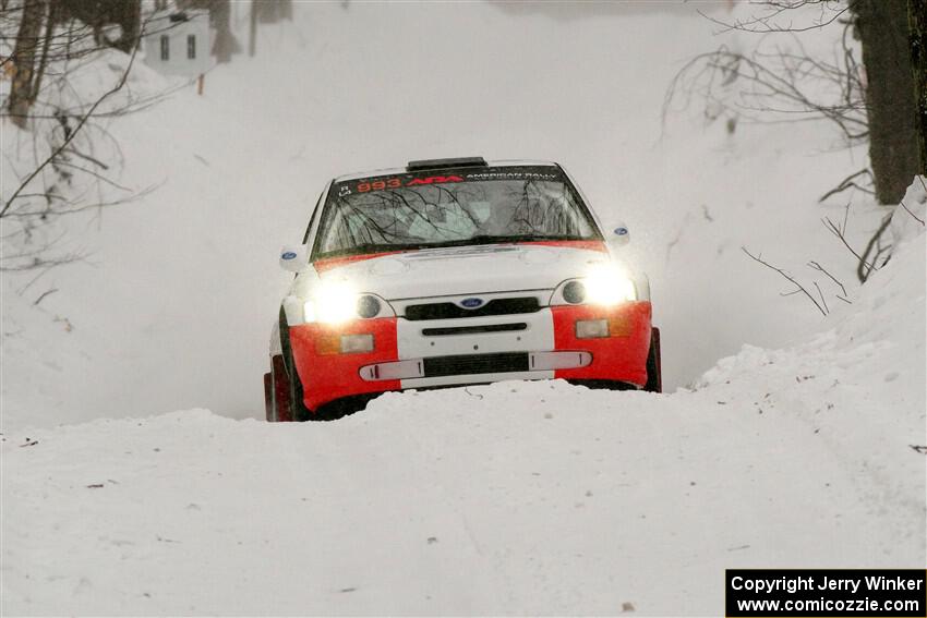 Mike Tirpack / Chris Rotolo Ford Escort Cosworth RS on SS12, Old State-Huff II.
