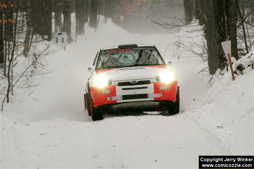 Mike Tirpack / Chris Rotolo Ford Escort Cosworth RS on SS12, Old State-Huff II.