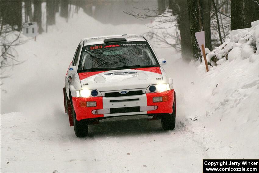Mike Tirpack / Chris Rotolo Ford Escort Cosworth RS on SS12, Old State-Huff II.