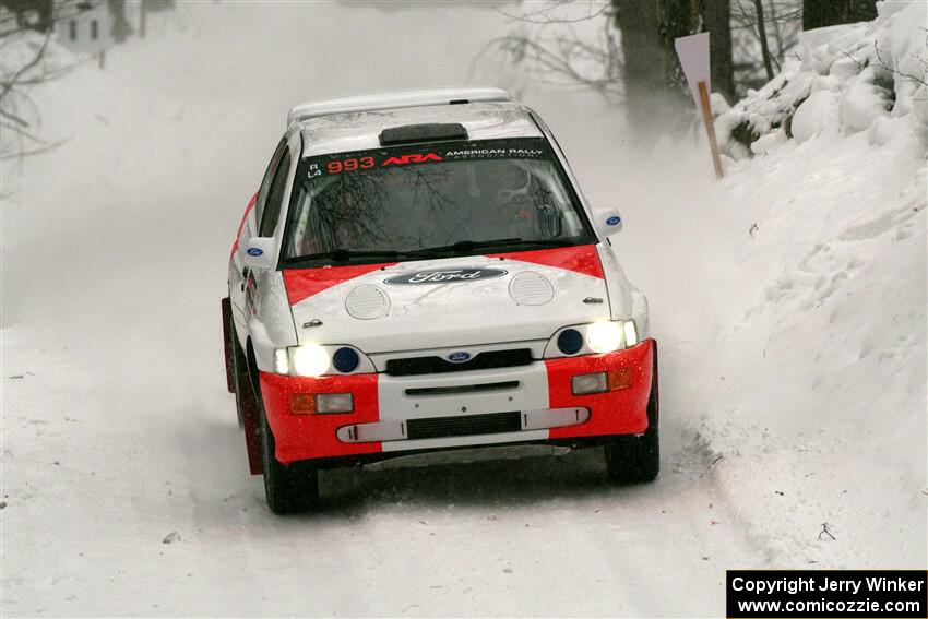 Mike Tirpack / Chris Rotolo Ford Escort Cosworth RS on SS12, Old State-Huff II.