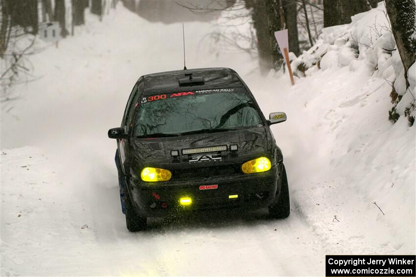 Chase Blakely / Mike Callaway VW GTI on SS12, Old State-Huff II.
