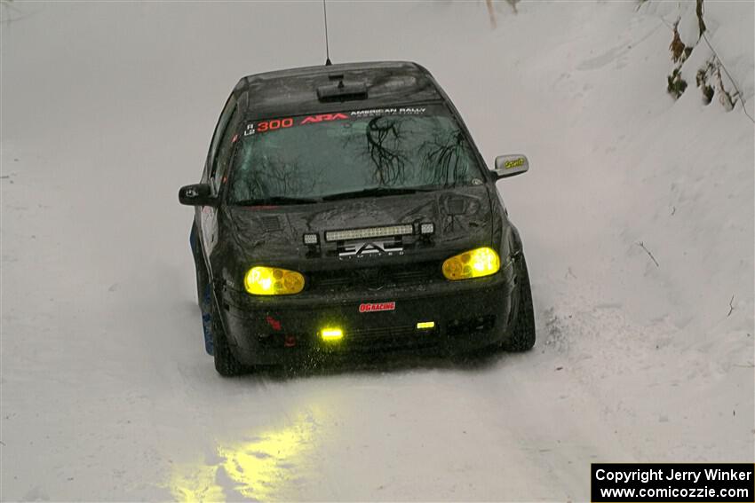 Chase Blakely / Mike Callaway VW GTI on SS12, Old State-Huff II.