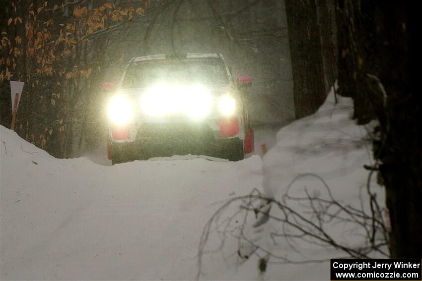 Brad Hayosh / Keegan Helwig Subaru WRX STi on SS12, Old State-Huff II.