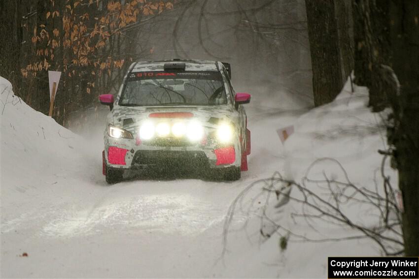 Brad Hayosh / Keegan Helwig Subaru WRX STi on SS12, Old State-Huff II.