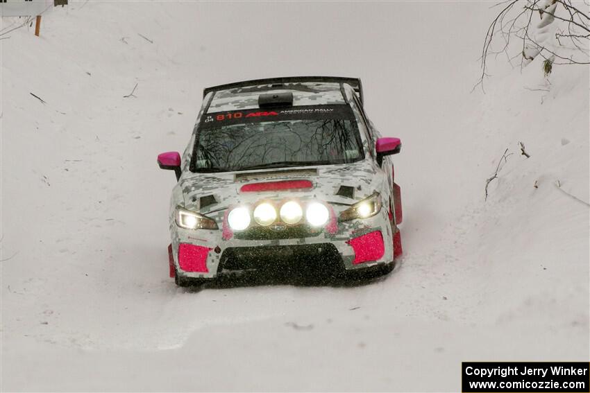 Brad Hayosh / Keegan Helwig Subaru WRX STi on SS12, Old State-Huff II.