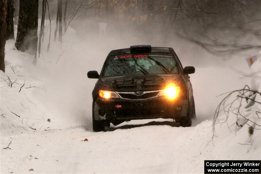 Jordan Buetow / Elena Huizar Subaru Impreza on SS12, Old State-Huff II.