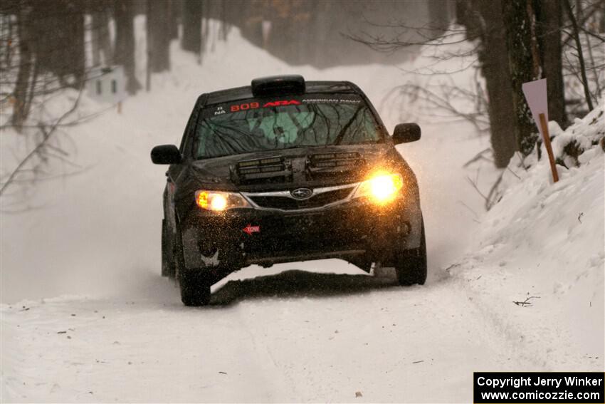 Jordan Buetow / Elena Huizar Subaru Impreza on SS12, Old State-Huff II.